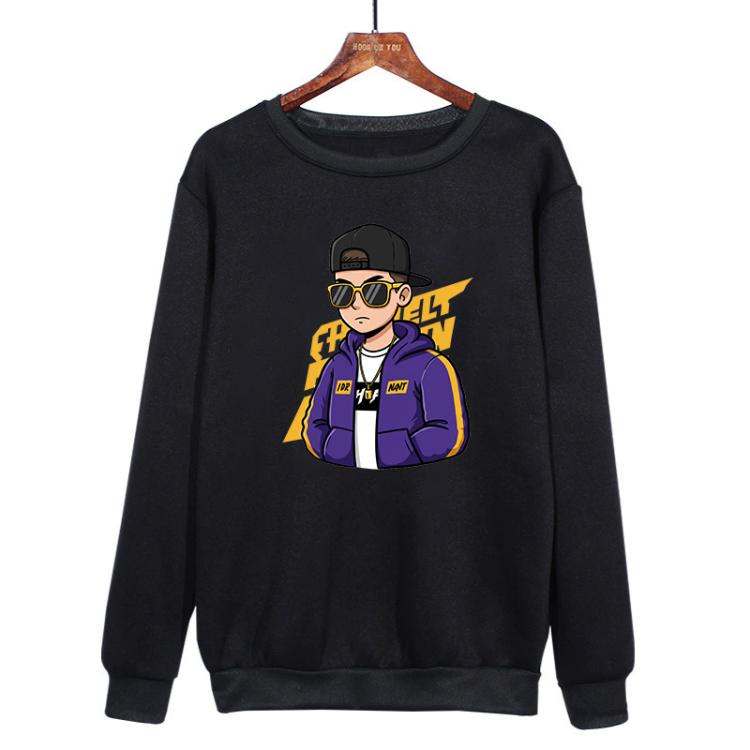 Hipster Printed Casual Loose Round Neck Sweatshirt Print On Your Demand, XS, S, M, L, XL, XXL, XXXL