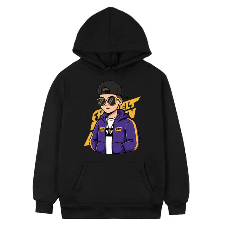 Hipster Printed Fleece Hooded Sweatshirt Print On Your Demand, XS, S, M, L, XL, XXL, XXXL