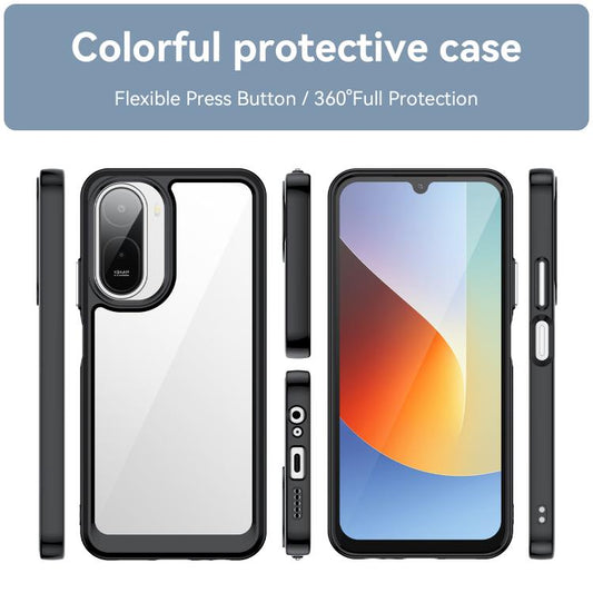 Colorful Series Acrylic Hybrid TPU Phone Case, For Redmi A7 Pro 171mm / Poco C85x 5G, For Redmi Turbo 5 Max / Poco X8 Pro Max, For Redmi Turbo 5 5G / Poco X8 Pro 5G, For Redmi K90 Pro Max / Poco F8 Ultra, For Redmi Note 15 Pro 4G Global 163.2mm        ...