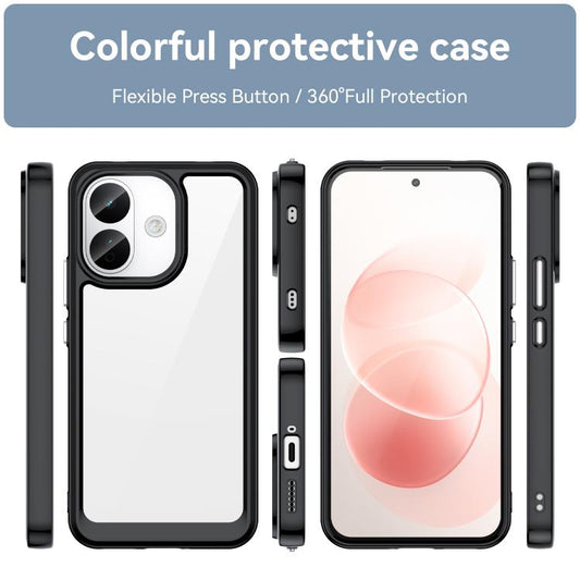 Colorful Series Acrylic Hybrid TPU Phone Case, For Redmi Note 17 Pro 5G Global 163.5mm, For Redmi K100 Pro Max 5G, For Redmi 17 5G / 4G Global 170mm, For Redmi A7 Pro 171mm / Poco C85x 5G, For Redmi Turbo 5 Max / Poco X8 Pro Max                        ...