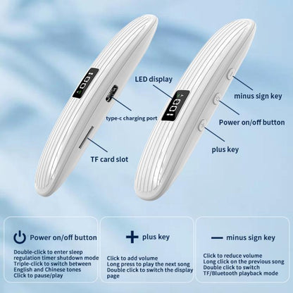 QY10-B Bone Conduction Bluetooth 5.3  Sleep Speaker, QY10-B