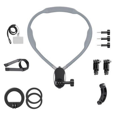Magnetic Neck Mount Anti-shake Bracket, 11 in 1, 12 in 1 Remote, 10 in 1 Phone Clamp, 11 in 1 Phone Clamp with Remote, 7 in 1 Phone Clamp with Remote, 6 in 1 Phone Clamp, 4 in 1 Phone Clamp, 3 in 1 1/4 Adapter, 2 in 1, 3 in 1 J-Hook Buckle