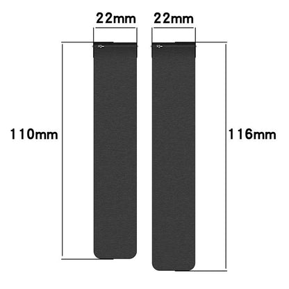 Cloud Wood Grain Silicone Magnetic Watch Band, 22mm
