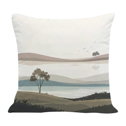 Scenery Printed Sofa Pillow With Core Print On Your Demand, 35x35cm, 40x40cm, 45x45cm, 50x50cm, 60x60cm