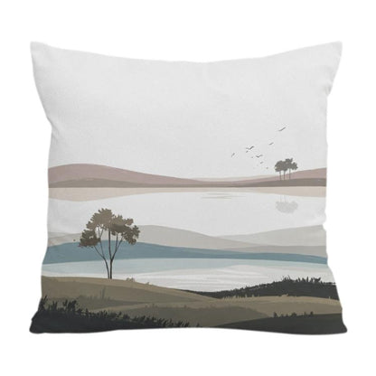 Scenery Printed Sofa Pillow With Core Print On Your Demand, 35x35cm, 40x40cm, 45x45cm, 50x50cm, 60x60cm