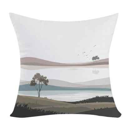 Scenery Printed Sofa Pillow With Core Print On Your Demand, 35x35cm, 40x40cm, 45x45cm, 50x50cm, 60x60cm