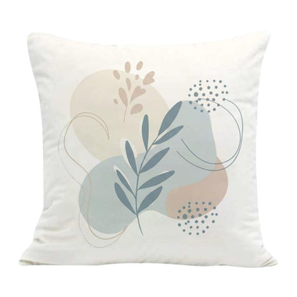 Fresh Leaves Printed Sofa Pillow With Core Print On Your Demand, 35x35cm, 40x40cm, 45x45cm, 50x50cm, 60x60cm