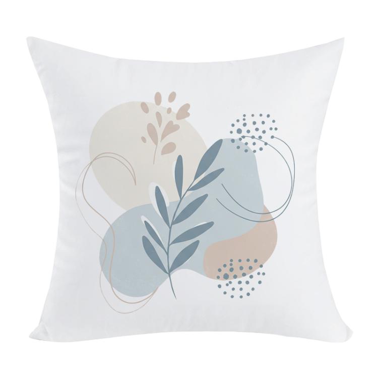 Fresh Leaves Printed Sofa Pillow With Core Print On Your Demand, 35x35cm, 40x40cm, 45x45cm, 50x50cm, 60x60cm