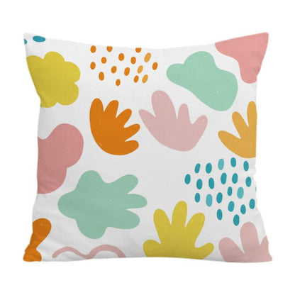 Colorful Blocks Printed Sofa Pillow With Core Print On Your Demand, 35x35cm, 40x40cm, 45x45cm, 50x50cm, 60x60cm