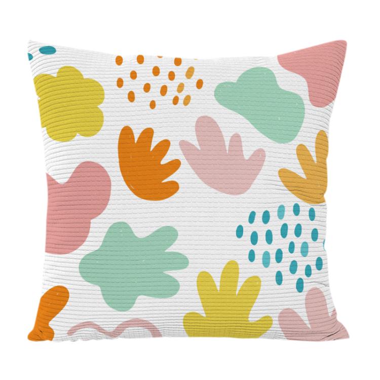 Colorful Blocks Printed Sofa Pillow With Core Print On Your Demand, 35x35cm, 40x40cm, 45x45cm, 50x50cm, 60x60cm