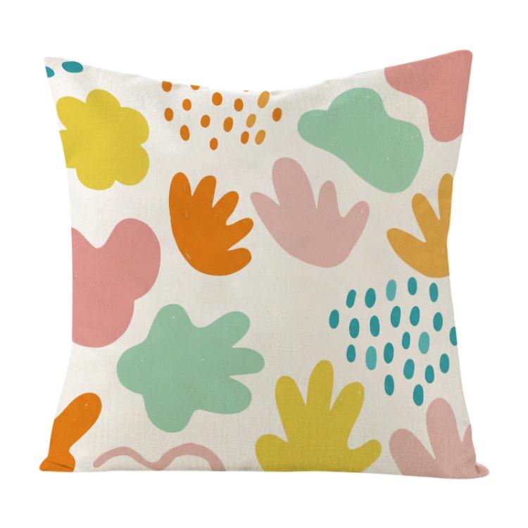 Colorful Blocks Printed Sofa Pillow With Core Print On Your Demand, 35x35cm, 40x40cm, 45x45cm, 50x50cm, 60x60cm