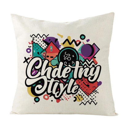 Graffiti Printed Sofa Pillow With Core Print On Your Demand, 35x35cm, 40x40cm, 45x45cm, 50x50cm, 60x60cm