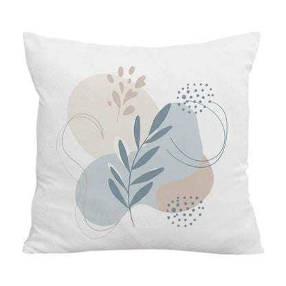 Fresh Leaves Printed Sofa Pillow Case No Core Print On Your Demand, 35x35cm, 40x40cm, 45x45cm, 50x50cm, 60x60cm