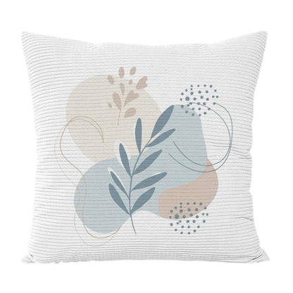 Fresh Leaves Printed Sofa Pillow Case No Core Print On Your Demand, 35x35cm, 40x40cm, 45x45cm, 50x50cm, 60x60cm