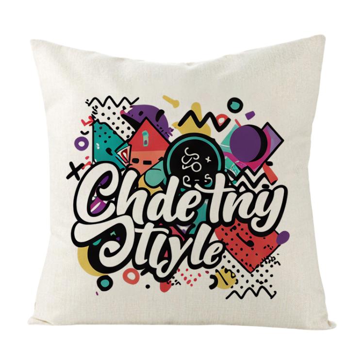 Graffiti Printed Sofa Pillow Case No Core Print On Your Demand, 35x35cm, 40x40cm, 45x45cm, 50x50cm, 60x60cm