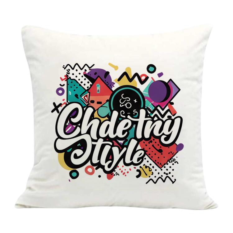 Graffiti Printed Sofa Pillow Case No Core Print On Your Demand, 35x35cm, 40x40cm, 45x45cm, 50x50cm, 60x60cm