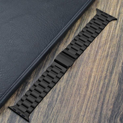 Norman Clasp Three-Link Titanium Alloy Watch Band, For Apple Watch 46mm / 49mm / 45mm / 44mm