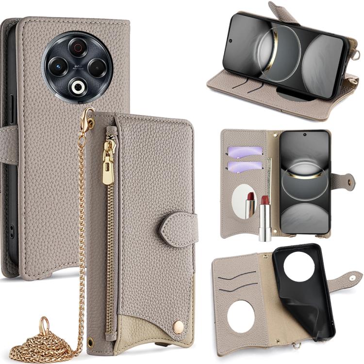 Crossbody Chain Fishtail Litchi Leather Phone Case, For Tecno Pova Slim, For Tecno Pova 7 Pro 5G, For Tecno Pova 7 5G, For Tecno Spark 40 Pro+ 4G, For Tecno Spark 40 Pro 4G, For Tecno Camon 40 Premier, For Tecno Spark 30 5G / Pova 6 Neo 5G             ...