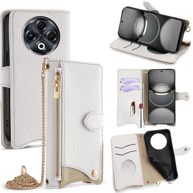 Crossbody Chain Fishtail Litchi Leather Phone Case, For Tecno Pova Slim, For Tecno Pova 7 Pro 5G, For Tecno Pova 7 5G, For Tecno Spark 40 Pro+ 4G, For Tecno Spark 40 Pro 4G, For Tecno Camon 40 Premier, For Tecno Spark 30 5G / Pova 6 Neo 5G             ...