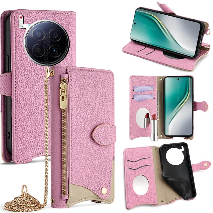 Crossbody Chain Fishtail Litchi Leather Phone Case, For Tecno Pova Slim, For Tecno Pova 7 Pro 5G, For Tecno Pova 7 5G, For Tecno Spark 40 Pro+ 4G, For Tecno Spark 40 Pro 4G, For Tecno Camon 40 Premier, For Tecno Spark 30 5G / Pova 6 Neo 5G             ...