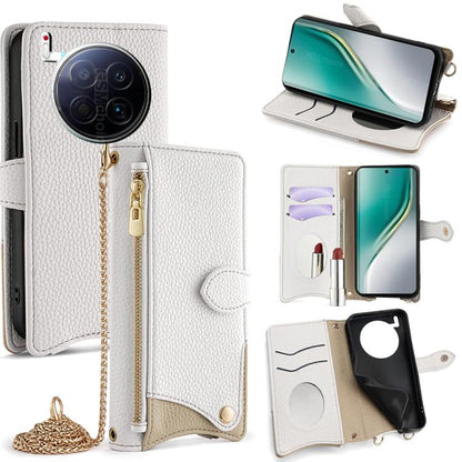 Crossbody Chain Fishtail Litchi Leather Phone Case, For Tecno Pova Slim, For Tecno Pova 7 Pro 5G, For Tecno Pova 7 5G, For Tecno Spark 40 Pro+ 4G, For Tecno Spark 40 Pro 4G, For Tecno Camon 40 Premier, For Tecno Spark 30 5G / Pova 6 Neo 5G             ...
