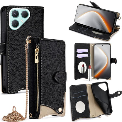 Crossbody Chain Fishtail Litchi Leather Phone Case, For Tecno Pova Slim, For Tecno Pova 7 Pro 5G, For Tecno Pova 7 5G, For Tecno Spark 40 Pro+ 4G, For Tecno Spark 40 Pro 4G, For Tecno Camon 40 Premier, For Tecno Spark 30 5G / Pova 6 Neo 5G             ...