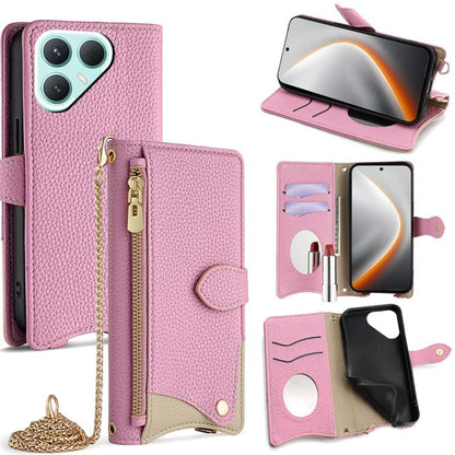 Crossbody Chain Fishtail Litchi Leather Phone Case, For Tecno Pova Slim, For Tecno Pova 7 Pro 5G, For Tecno Pova 7 5G, For Tecno Spark 40 Pro+ 4G, For Tecno Spark 40 Pro 4G, For Tecno Camon 40 Premier, For Tecno Spark 30 5G / Pova 6 Neo 5G             ...