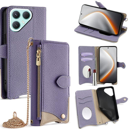 Crossbody Chain Fishtail Litchi Leather Phone Case, For Tecno Pova Slim, For Tecno Pova 7 Pro 5G, For Tecno Pova 7 5G, For Tecno Spark 40 Pro+ 4G, For Tecno Spark 40 Pro 4G, For Tecno Camon 40 Premier, For Tecno Spark 30 5G / Pova 6 Neo 5G             ...