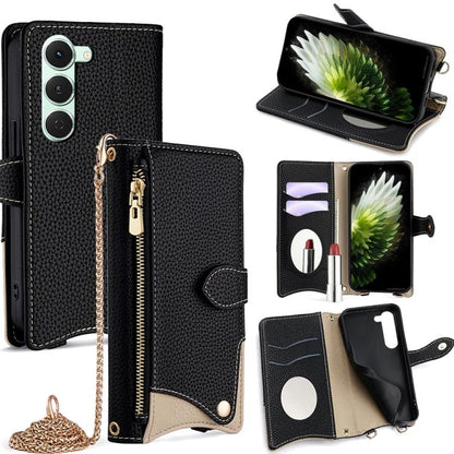 Crossbody Chain Fishtail Litchi Leather Phone Case, For Tecno Pova Slim, For Tecno Pova 7 Pro 5G, For Tecno Pova 7 5G, For Tecno Spark 40 Pro+ 4G, For Tecno Spark 40 Pro 4G, For Tecno Camon 40 Premier, For Tecno Spark 30 5G / Pova 6 Neo 5G             ...