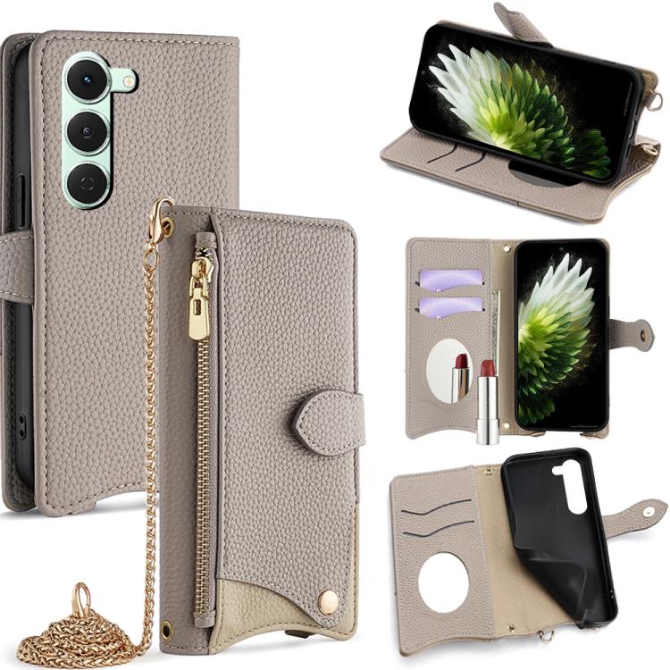 Crossbody Chain Fishtail Litchi Leather Phone Case, For Tecno Pova Slim, For Tecno Pova 7 Pro 5G, For Tecno Pova 7 5G, For Tecno Spark 40 Pro+ 4G, For Tecno Spark 40 Pro 4G, For Tecno Camon 40 Premier, For Tecno Spark 30 5G / Pova 6 Neo 5G             ...