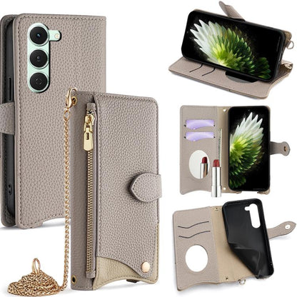 Crossbody Chain Fishtail Litchi Leather Phone Case, For Tecno Pova Slim, For Tecno Pova 7 Pro 5G, For Tecno Pova 7 5G, For Tecno Spark 40 Pro+ 4G, For Tecno Spark 40 Pro 4G, For Tecno Camon 40 Premier, For Tecno Spark 30 5G / Pova 6 Neo 5G             ...