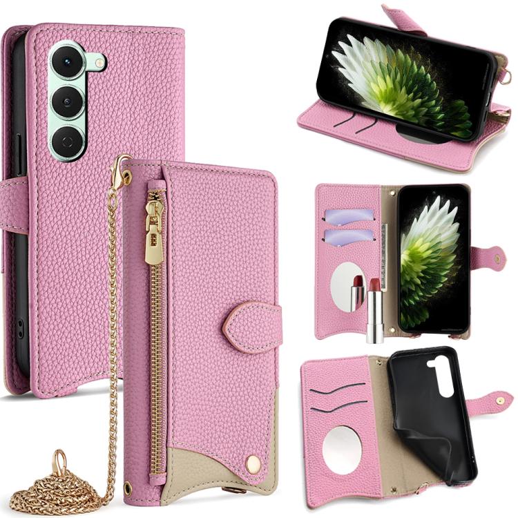 Crossbody Chain Fishtail Litchi Leather Phone Case, For Tecno Pova Slim, For Tecno Pova 7 Pro 5G, For Tecno Pova 7 5G, For Tecno Spark 40 Pro+ 4G, For Tecno Spark 40 Pro 4G, For Tecno Camon 40 Premier, For Tecno Spark 30 5G / Pova 6 Neo 5G             ...