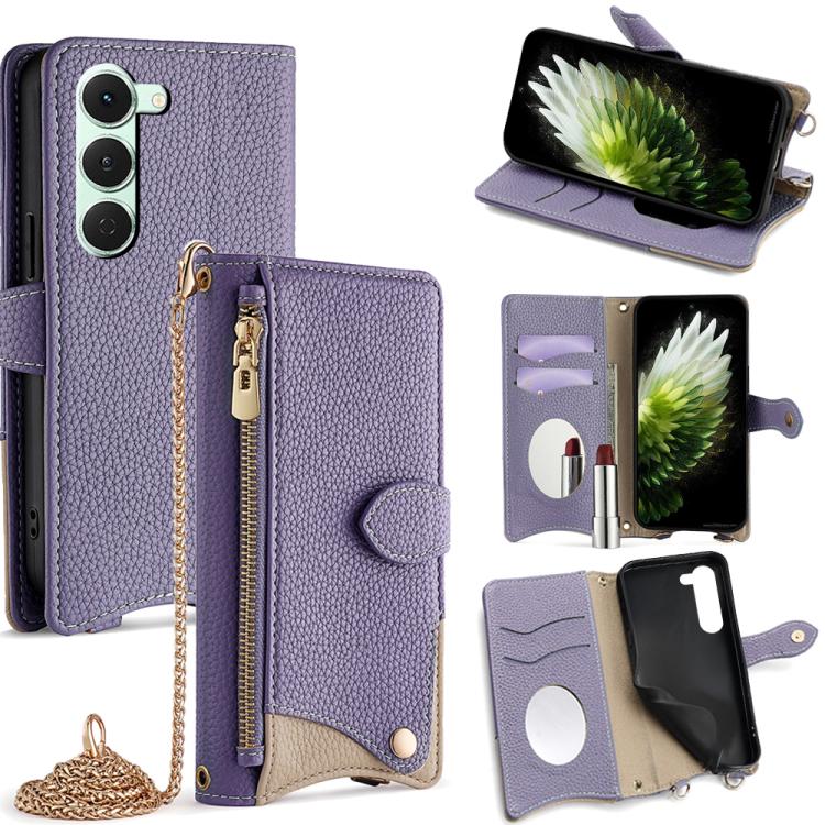 Crossbody Chain Fishtail Litchi Leather Phone Case, For Tecno Pova Slim, For Tecno Pova 7 Pro 5G, For Tecno Pova 7 5G, For Tecno Spark 40 Pro+ 4G, For Tecno Spark 40 Pro 4G, For Tecno Camon 40 Premier, For Tecno Spark 30 5G / Pova 6 Neo 5G             ...