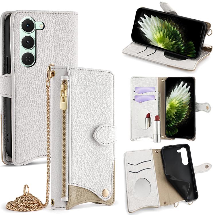 Crossbody Chain Fishtail Litchi Leather Phone Case, For Tecno Pova Slim, For Tecno Pova 7 Pro 5G, For Tecno Pova 7 5G, For Tecno Spark 40 Pro+ 4G, For Tecno Spark 40 Pro 4G, For Tecno Camon 40 Premier, For Tecno Spark 30 5G / Pova 6 Neo 5G             ...