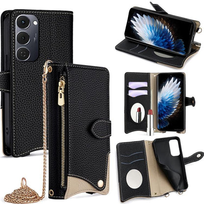 Crossbody Chain Fishtail Litchi Leather Phone Case, For Tecno Pova Slim, For Tecno Pova 7 Pro 5G, For Tecno Pova 7 5G, For Tecno Spark 40 Pro+ 4G, For Tecno Spark 40 Pro 4G, For Tecno Camon 40 Premier, For Tecno Spark 30 5G / Pova 6 Neo 5G             ...
