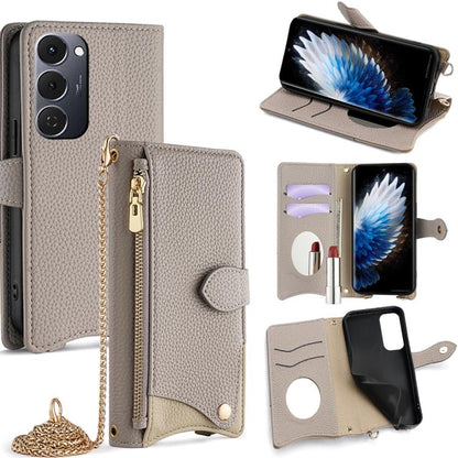 Crossbody Chain Fishtail Litchi Leather Phone Case, For Tecno Pova Slim, For Tecno Pova 7 Pro 5G, For Tecno Pova 7 5G, For Tecno Spark 40 Pro+ 4G, For Tecno Spark 40 Pro 4G, For Tecno Camon 40 Premier, For Tecno Spark 30 5G / Pova 6 Neo 5G             ...