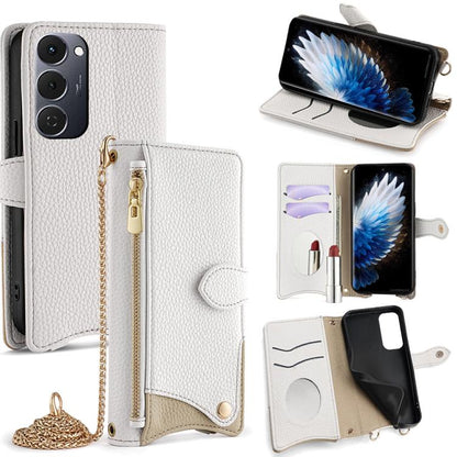 Crossbody Chain Fishtail Litchi Leather Phone Case, For Tecno Pova Slim, For Tecno Pova 7 Pro 5G, For Tecno Pova 7 5G, For Tecno Spark 40 Pro+ 4G, For Tecno Spark 40 Pro 4G, For Tecno Camon 40 Premier, For Tecno Spark 30 5G / Pova 6 Neo 5G             ...