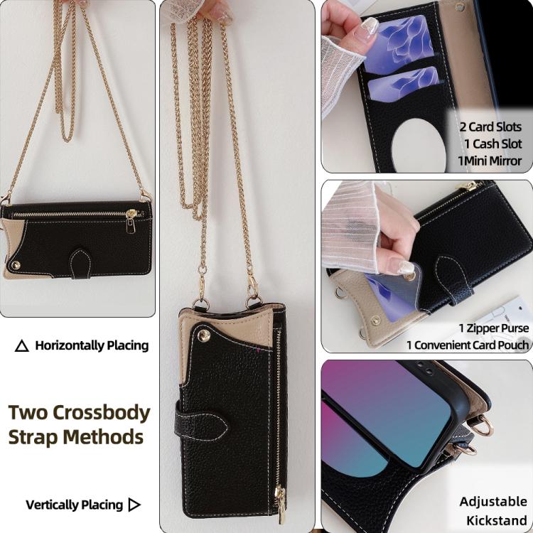 Crossbody Chain Fishtail Litchi Leather Phone Case, For Tecno Pova Slim, For Tecno Pova 7 Pro 5G, For Tecno Pova 7 5G, For Tecno Spark 40 Pro+ 4G, For Tecno Spark 40 Pro 4G, For Tecno Camon 40 Premier, For Tecno Spark 30 5G / Pova 6 Neo 5G             ...