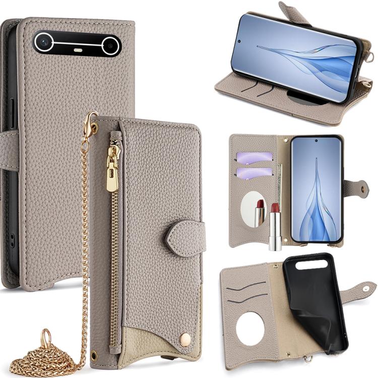 Crossbody Chain Fishtail Litchi Leather Phone Case, For Tecno Pova Slim, For Tecno Pova 7 Pro 5G, For Tecno Pova 7 5G, For Tecno Spark 40 Pro+ 4G, For Tecno Spark 40 Pro 4G, For Tecno Camon 40 Premier, For Tecno Spark 30 5G / Pova 6 Neo 5G             ...