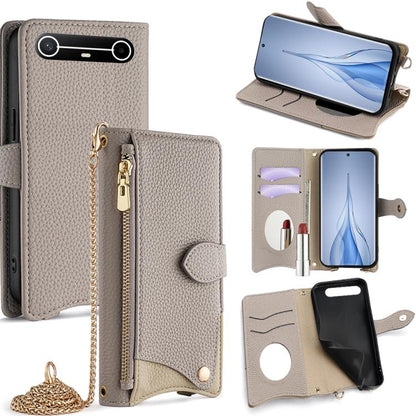 Crossbody Chain Fishtail Litchi Leather Phone Case, For Tecno Pova Slim, For Tecno Pova 7 Pro 5G, For Tecno Pova 7 5G, For Tecno Spark 40 Pro+ 4G, For Tecno Spark 40 Pro 4G, For Tecno Camon 40 Premier, For Tecno Spark 30 5G / Pova 6 Neo 5G             ...