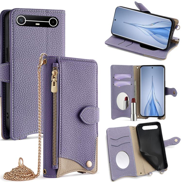 Crossbody Chain Fishtail Litchi Leather Phone Case, For Tecno Pova Slim, For Tecno Pova 7 Pro 5G, For Tecno Pova 7 5G, For Tecno Spark 40 Pro+ 4G, For Tecno Spark 40 Pro 4G, For Tecno Camon 40 Premier, For Tecno Spark 30 5G / Pova 6 Neo 5G             ...