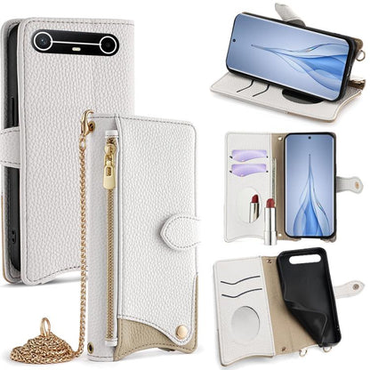 Crossbody Chain Fishtail Litchi Leather Phone Case, For Tecno Pova Slim, For Tecno Pova 7 Pro 5G, For Tecno Pova 7 5G, For Tecno Spark 40 Pro+ 4G, For Tecno Spark 40 Pro 4G, For Tecno Camon 40 Premier, For Tecno Spark 30 5G / Pova 6 Neo 5G             ...
