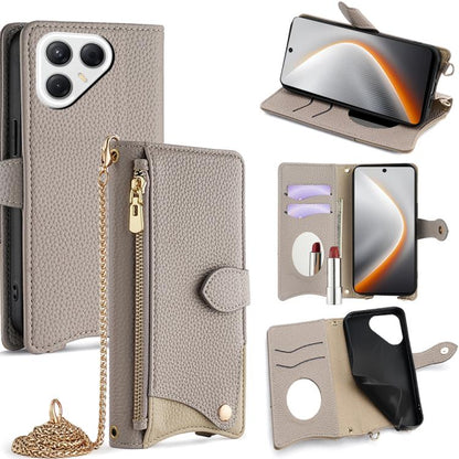 Crossbody Chain Fishtail Litchi Leather Phone Case, For Tecno Pova Slim, For Tecno Pova 7 Pro 5G, For Tecno Pova 7 5G, For Tecno Spark 40 Pro+ 4G, For Tecno Spark 40 Pro 4G, For Tecno Camon 40 Premier, For Tecno Spark 30 5G / Pova 6 Neo 5G             ...