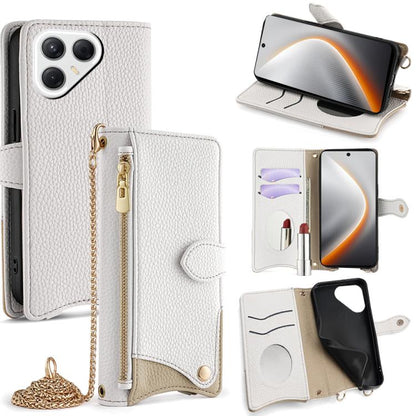 Crossbody Chain Fishtail Litchi Leather Phone Case, For Tecno Pova Slim, For Tecno Pova 7 Pro 5G, For Tecno Pova 7 5G, For Tecno Spark 40 Pro+ 4G, For Tecno Spark 40 Pro 4G, For Tecno Camon 40 Premier, For Tecno Spark 30 5G / Pova 6 Neo 5G             ...