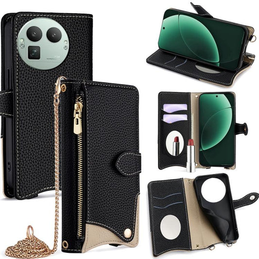 Crossbody Chain Fishtail Litchi Leather Phone Case, For Realme GT 8 Pro Global, For Realme C85 5G, For Realme 15T 5G, For Realme C71 4G, For Realme GT 7 Global, For Realme 14, For Realme P3 Ultra 5G, For Realme P3 Pro Global, For Realme 14 Pro+