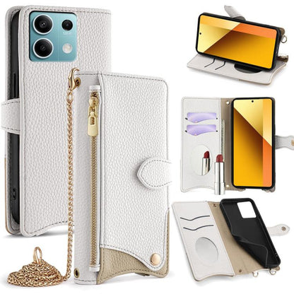 Crossbody Chain Fishtail Litchi Leather Phone Case, For Redmi K90, For Redmi K90 Pro Max, For Redmi 15C 5G / 4G EU 173mm / Poco C85 5G, For Redmi 15C 5G / 4G Global 171mm / Poco C85 4G, For Redmi K80 Ultra, For Redmi A5 4G 171.7mm, For Redmi Note 14S 4...
