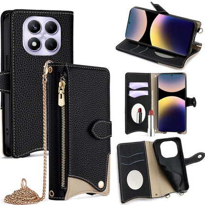 Crossbody Chain Fishtail Litchi Leather Phone Case, For Redmi K90, For Redmi K90 Pro Max, For Redmi 15C 5G / 4G EU 173mm / Poco C85 5G, For Redmi 15C 5G / 4G Global 171mm / Poco C85 4G, For Redmi K80 Ultra, For Redmi A5 4G 171.7mm, For Redmi Note 14S 4...