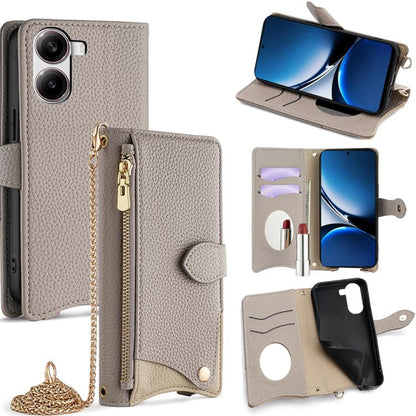 Crossbody Chain Fishtail Litchi Leather Phone Case, For Redmi K90, For Redmi K90 Pro Max, For Redmi 15C 5G / 4G EU 173mm / Poco C85 5G, For Redmi 15C 5G / 4G Global 171mm / Poco C85 4G, For Redmi K80 Ultra, For Redmi A5 4G 171.7mm, For Redmi Note 14S 4...