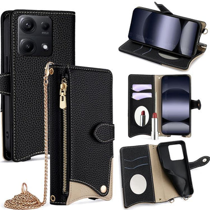 Crossbody Chain Fishtail Litchi Leather Phone Case, For Redmi K90, For Redmi K90 Pro Max, For Redmi 15C 5G / 4G EU 173mm / Poco C85 5G, For Redmi 15C 5G / 4G Global 171mm / Poco C85 4G, For Redmi K80 Ultra, For Redmi A5 4G 171.7mm, For Redmi Note 14S 4...