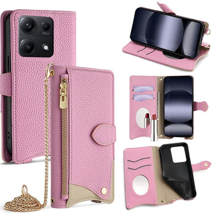 Crossbody Chain Fishtail Litchi Leather Phone Case, For Redmi K90, For Redmi K90 Pro Max, For Redmi 15C 5G / 4G EU 173mm / Poco C85 5G, For Redmi 15C 5G / 4G Global 171mm / Poco C85 4G, For Redmi K80 Ultra, For Redmi A5 4G 171.7mm, For Redmi Note 14S 4...